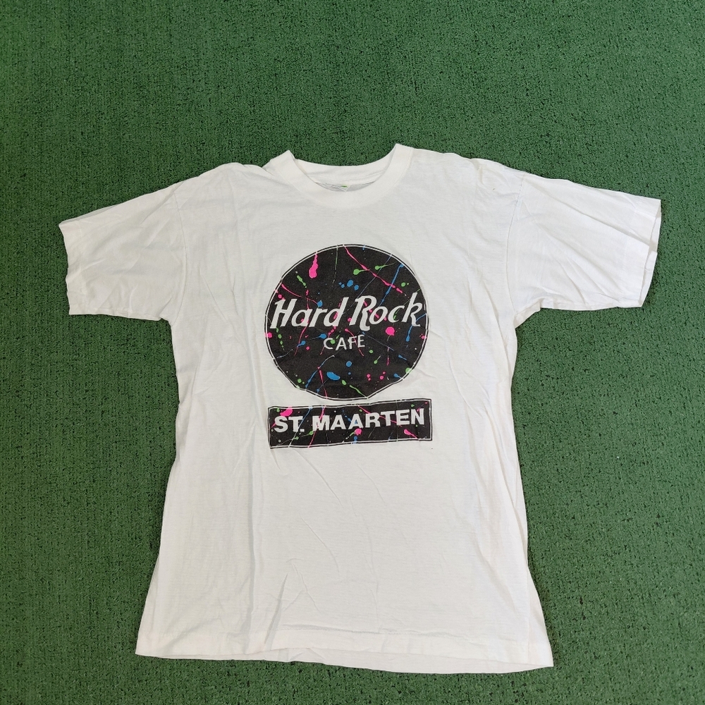 VINTAGE Hard Rock Cafe St Maarten T Shirt Size XL